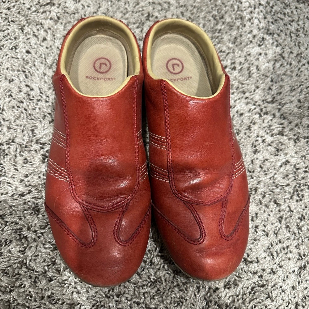Rockport Red Leather Loafers